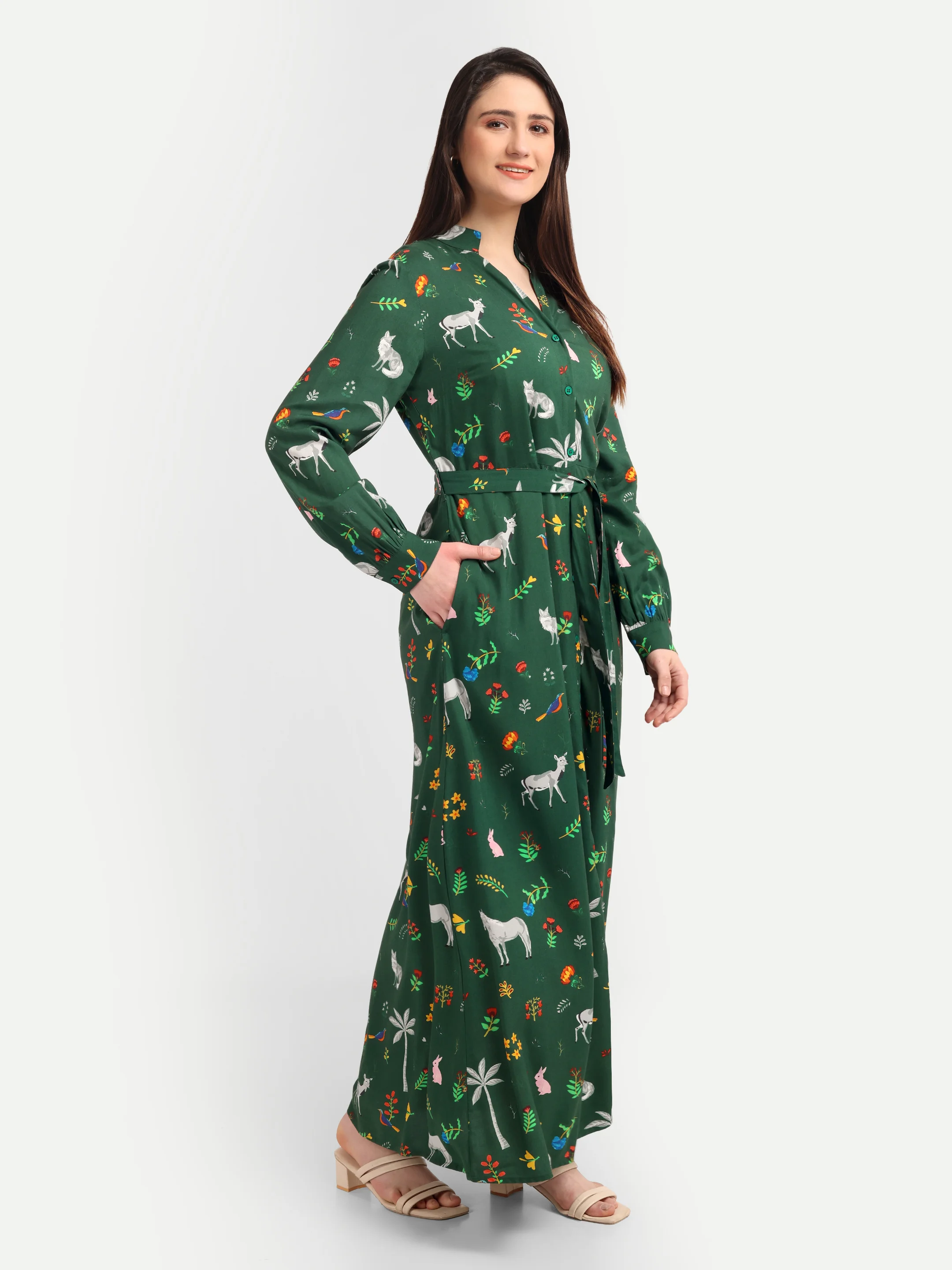 female model ecommerce photography Western Wear Dresses